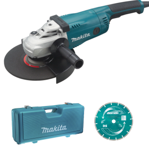 Makita GA9020KD Smerigliatrice Ø230mm + disco diamantato + valigetta