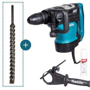 Makita HR4511C Martello demolitore Makita SDS-MAX 1.350W + trivella