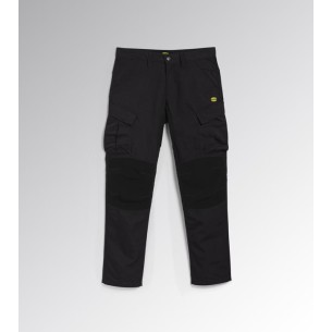 Pantalone lungo ripstop cargo Diadora Utility nero