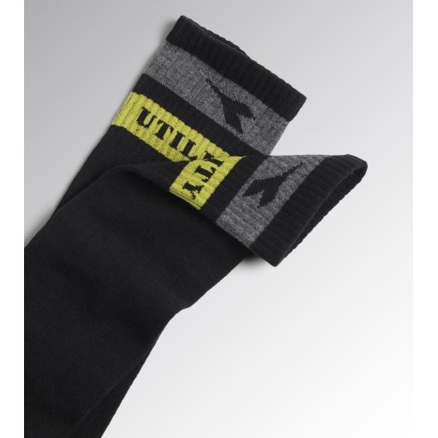 Calzini tecnici invernali Diadora Utility nero/grigio