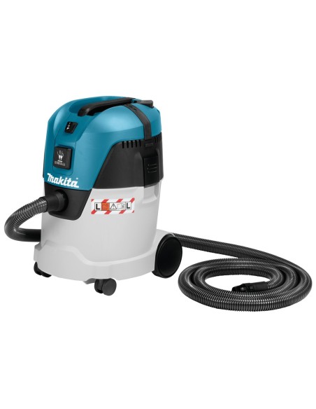 Makita VC2512L Aspiratore classe L, 1.100W, umido/secco (21L polveri - 18L liquidi)