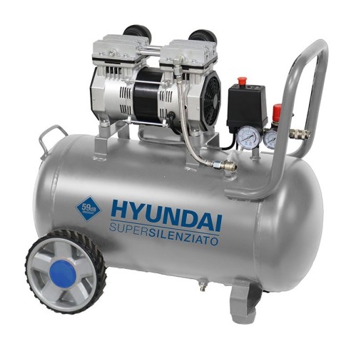 Compressore silenziato oil free cod. 65703 Hyundai, 50L, 8bar