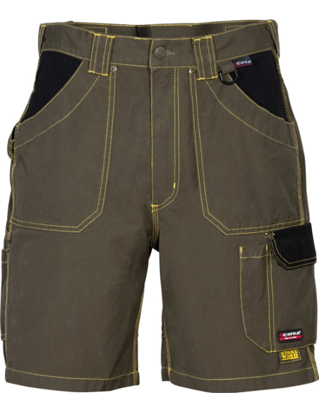 Pantalone corto Cofra colore fango