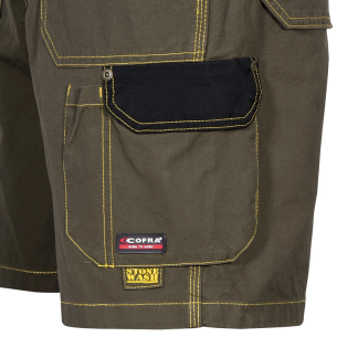 Pantalone corto Cofra colore fango 2