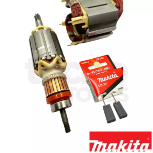 Indotto + Statore + Coppia carboncini MAKITA HR4001C/HR4010C/HR4011C (Ricambi originali)