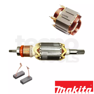 Indotto + Statore + Coppia carboncini MAKITA HR4001C/HR4010C/HR4011C (Ricambi originali) 2