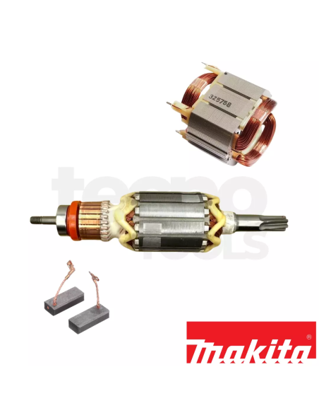 Indotto + Statore + Coppia carboncini MAKITA HR4001C/HR4010C/HR4011C (Ricambi originali)