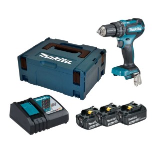 Trapano avvitatore con percussione DHP482RF3J Makita, 64Nm (con batterie 18V 3,0Ah)
