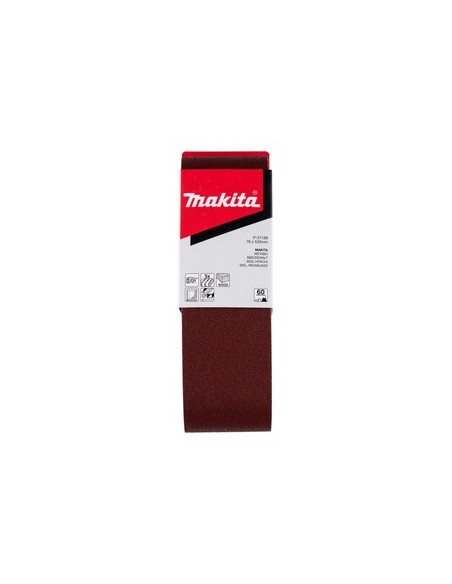 Nastro abrasivo 75x533 Gr. 60 Makita (5 pz.)