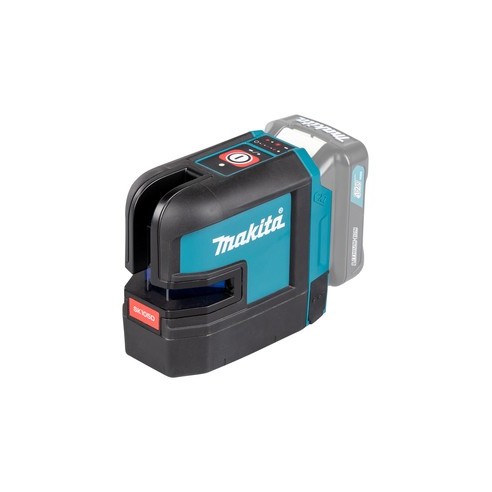 Tracciatore laser SK105DZ Makita 12V, Autolivellante IP54, raggio rosso + batteria BL1021B (12V 2.Ah) e caricabatterie DC18RE