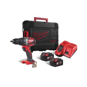 Milwaukee Avvitatore Brushless a percussione M18 BLPD2-502X, 82Nm con 2 batterie – 4933464517