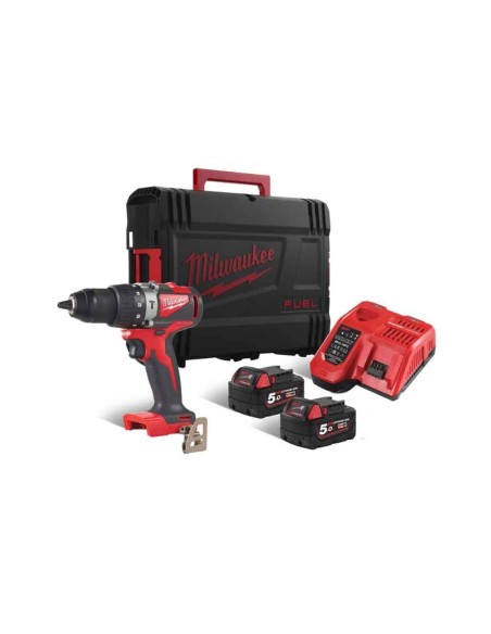 Milwaukee Avvitatore Brushless a percussione M18 BLPD2-502X, 82Nm con 2 batterie – 4933464517