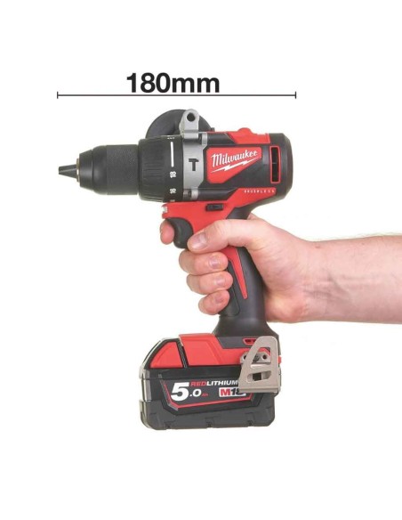Milwaukee Avvitatore Brushless a percussione M18 BLPD2-502X, 82Nm con 2 batterie – 4933464517