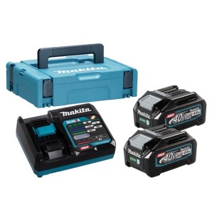 KIT BATTERIE MAKITA: x2 BATT. (40V 4.0AH) + Caricabatterie