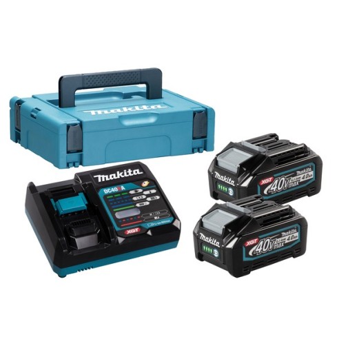 KIT BATTERIE MAKITA: x2 BATT. (40V 4.0AH) + Caricabatterie