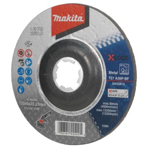 Makita E-00393 Disco abrasivo XLock 125x6,0mm Grana A36P per Metalli 2
