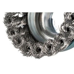 Makita D-73374 Spazzola a tazza 80 mm X-Lock a filo intrecciato per acciaio 2