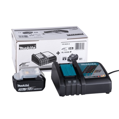 Makita 191A24-4 Kit Energy 1pz BL1830 18v 3,0Ah + caricabatterie singolo rapido DC18RC