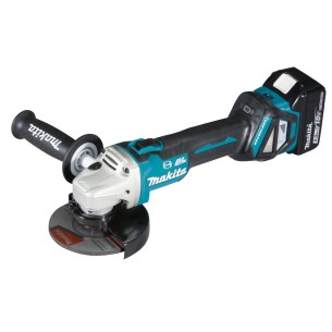 Makita DGA513RTJ Smerigliatrice angolare 18V 125/115mm con 2 batterie + carica batterie 2