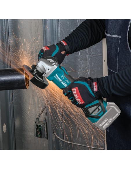 Makita DGA513RTJ Smerigliatrice angolare 18V 125/115mm con 2 batterie + carica batterie