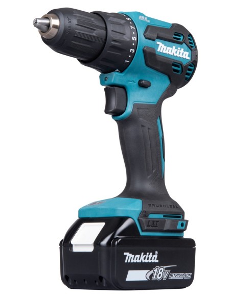 Makita DHP490RFJ Avvitatore a percussione LXT Brushless 18 V con 2 batterie e caricabatterie