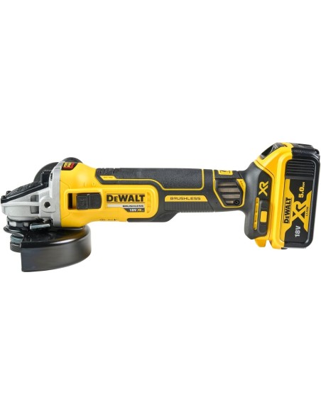 Smerigliatrice Dewalt DCG405P3-QW 18V 5Ah con batterie e carica batterie