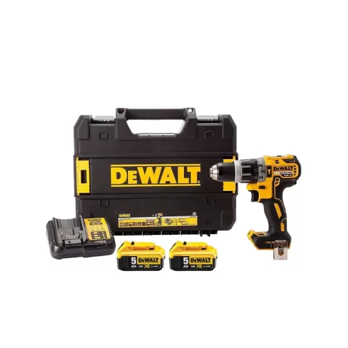 Trapano avvitatore a percussione DeWalt DCD796P2-QW 18 V 5,0 Ah con batterie
