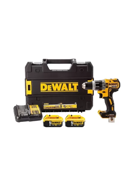 Trapano avvitatore a percussione DeWalt DCD796P2-QW 18 V 5,0 Ah con batterie