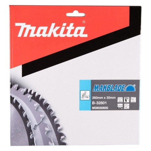 Lama MakBlade T.C.T. x legno 260x30mm 60Z Makita