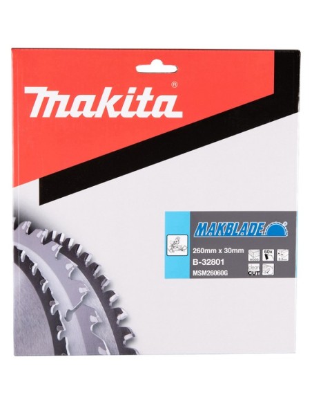 Lama MakBlade T.C.T. x legno 260x30mm 60Z Makita