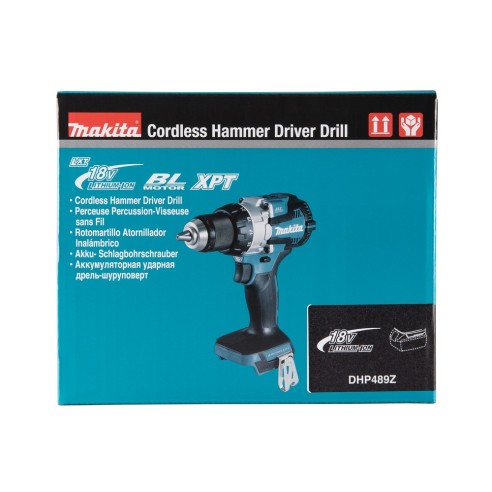 Trapano avvitatore con percussione DHP489Z Makita 18V, 110Nm (corpo macchina, senza valigetta)