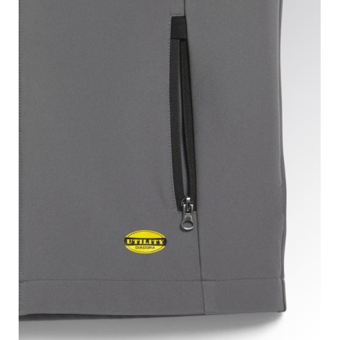 Gilet shell vest level Diadora Utility grigio