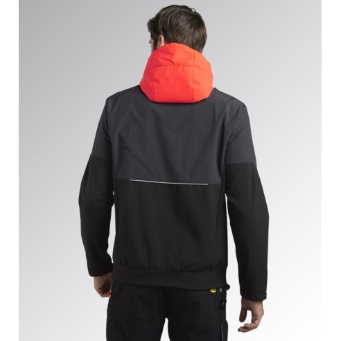 Giacca softshell hybrid nero-grigio Diadora Utility