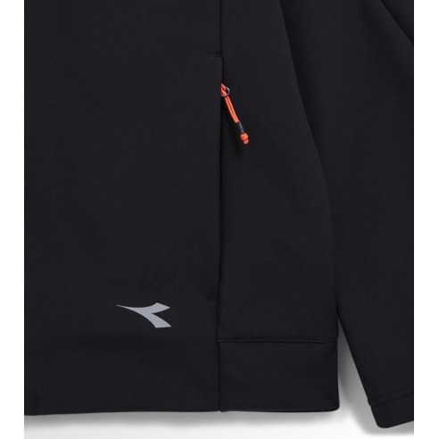Giacca softshell hybrid nero-blu Diadora Utility