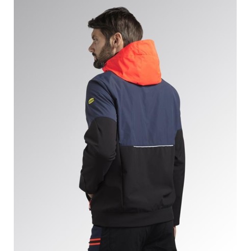Giacca softshell hybrid nero-blu Diadora Utility