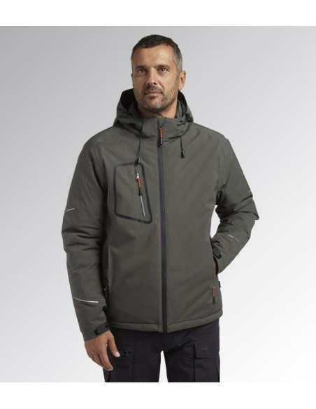 Giacca padded cross Diadora Utility verde timo