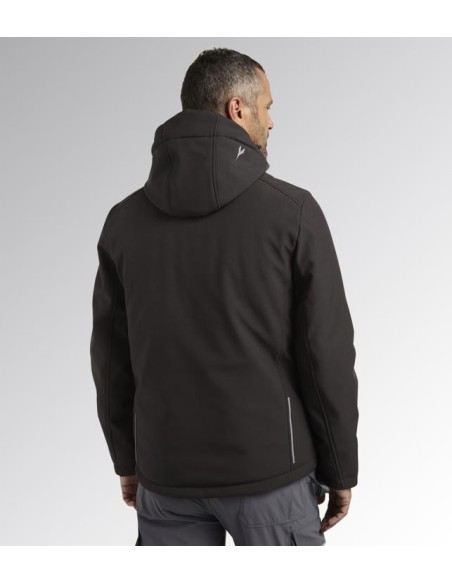 Giacca padded softshell sail Diadora Utility grigio asfalto