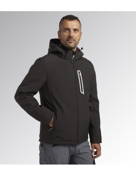 Giacca padded softshell sail Diadora Utility grigio asfalto