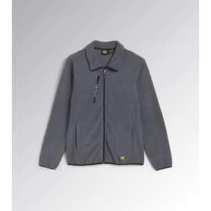 Pile full zip sweat fz Diadora Utility grigio