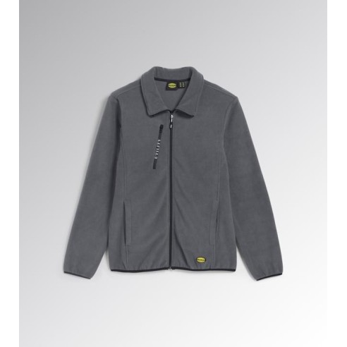 Pile full zip sweat fz Diadora Utility grigio