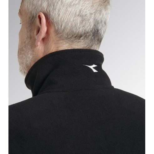 Pile full zip sweat fz Diadora Utility nero