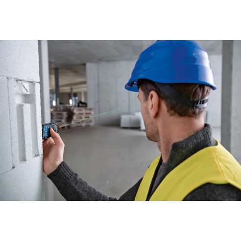 DISTANZIOMETRO LASER GLM 50-27 CG BOSCH RAGGIO VERDE - 50M - PROT. IP 65 C/ ACC. DI PROTEZ. E BA 3,7V 1.0AH     
