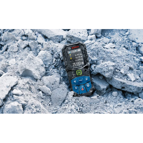 DISTANZIOMETRO LASER GLM 50-27 CG BOSCH RAGGIO VERDE - 50M - PROT. IP 65 C/ ACC. DI PROTEZ. E BA 3,7V 1.0AH     
