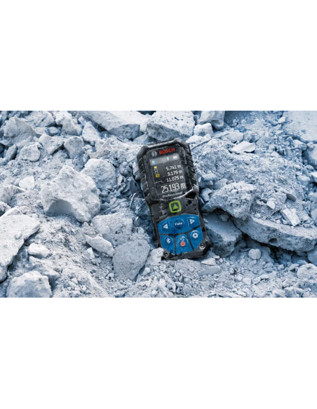 DISTANZIOMETRO LASER GLM 50-27 CG BOSCH RAGGIO VERDE - 50M - PROT. IP 65 C/ ACC. DI PROTEZ. E BA 3,7V 1.0AH     
