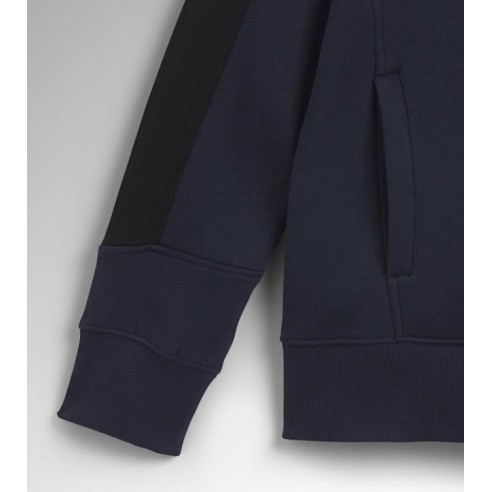 Felpa mid zip hz litework Diadora Utility blu