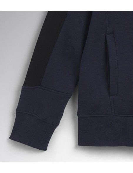 Felpa mid zip hz litework Diadora Utility blu