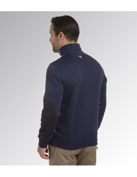 Felpa mid zip hz litework Diadora Utility blu