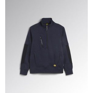 Felpa mid zip hz litework Diadora Utility blu