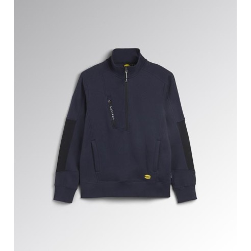 Felpa mid zip hz litework Diadora Utility blu