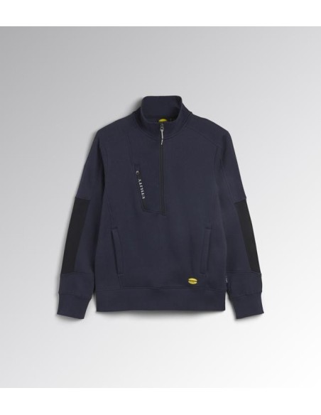 Felpa mid zip hz litework Diadora Utility blu